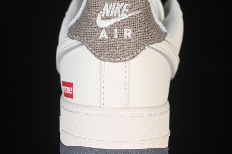 Nike Air Force 1 '07 Low Supreme Collaboration Beige Canvas Casual Sneakers - XX3168-210
