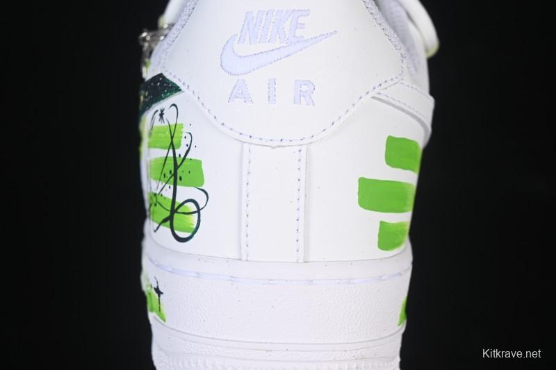 Nike Air Force 1 '07 Low Capricorn Hand-Painted Doodle Zodiac Series Casual Sneakers - 1222119