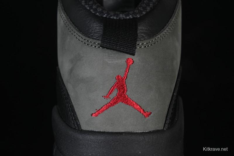 Nike Air Jordan 10 Retro Shadow Grey Basketball Shoes - HJ6779-001
