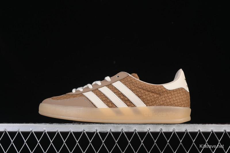 Adidas Originals Gazelle Indoor Retro Casual Slip-Resistant Wear-Resistant Low-Top Skate Shoes - JR8851