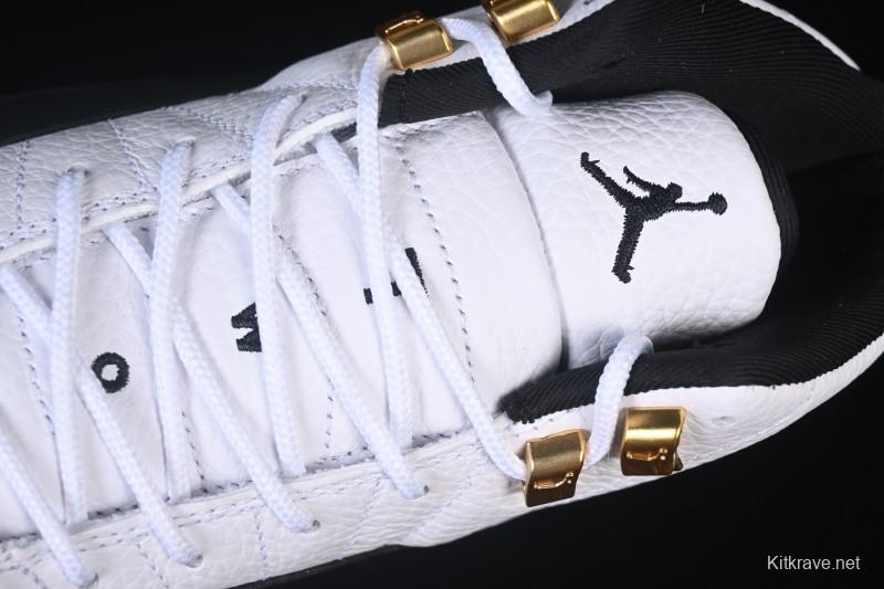 Nike Air Jordan 12 Retro Taxi Gold Buckle Basketball Shoes - CT8013-117