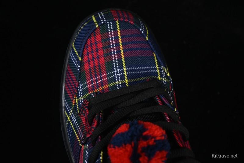 Nike SB Dunk Low Nardwuar Collaboration Scottish Plaid Low-Top Casual Skate Shoes - II1493-600