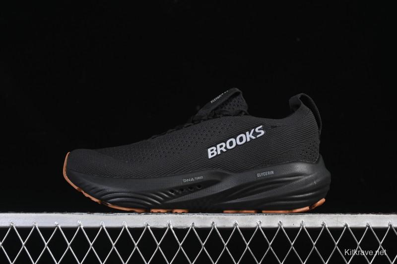 Brooks Glycerin Stealthfit 22 Cushioned Marathon Nitrogen Running Shoes - 1104481D072