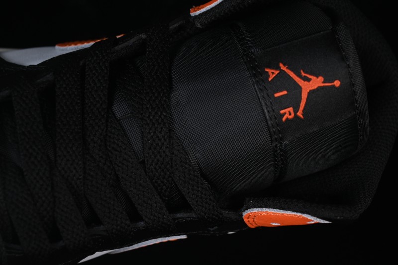 Nike Air Jordan 1 Mid AJ1 Black White Orange - DQ8426-801