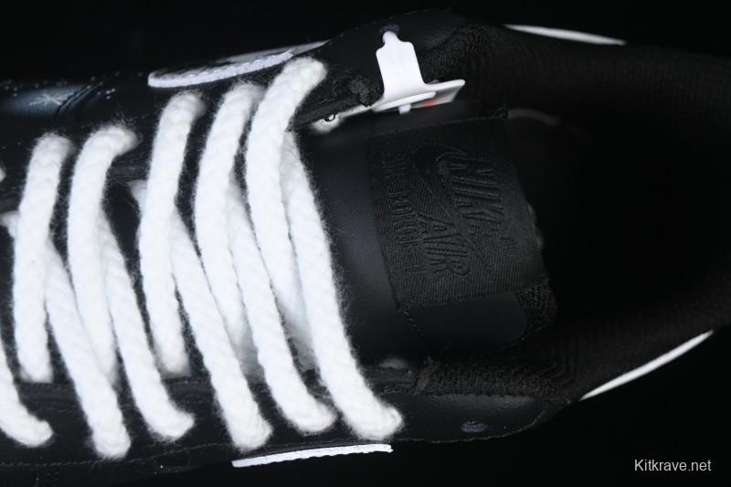 Nike Air Force 1'07 Low Two-Dimensional Theme Black Space Casual Sneakers - ZH0316-101