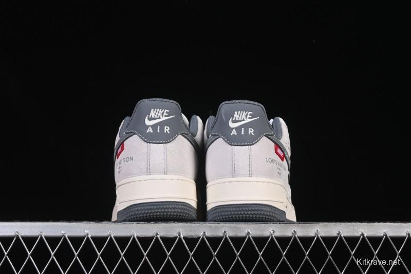 Nike Air Force 1 '07 Low LV Collaboration Grey Hook Woven Label Casual Sneakers - CX5050-Y25