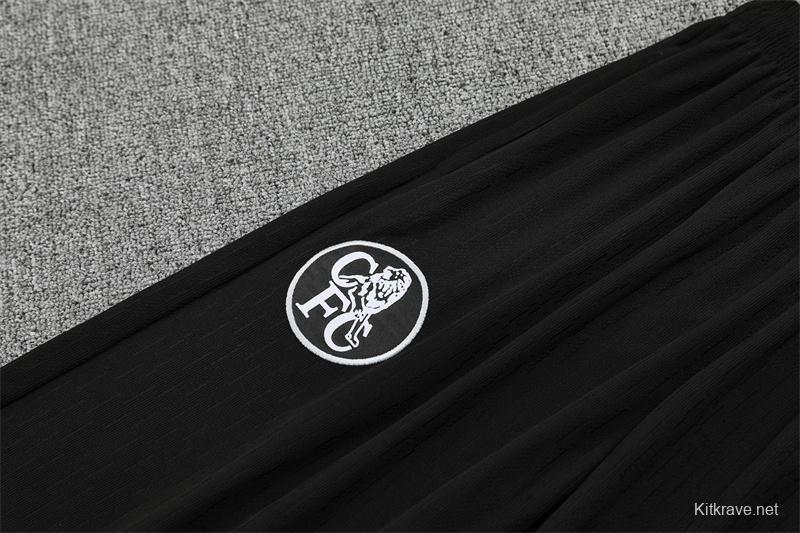 Player Version 25/26 Chelsea Black T90 Half Zipper Jacket+Long Pants