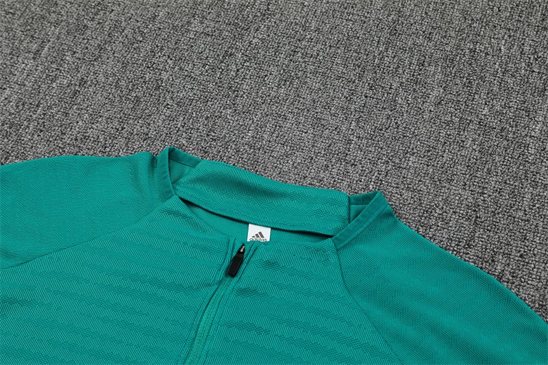 Player Version 25/26 Liverpool Green AD on Both Sleeves Half Zipper Jacket+Long Pants