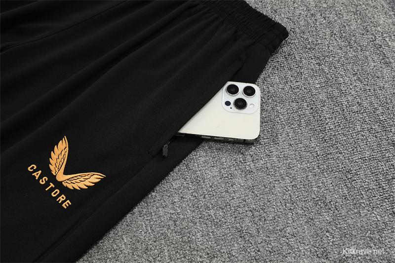 25/26 Feyenoord Red Black Camouflage Half Zipper Jacket+Long Pants