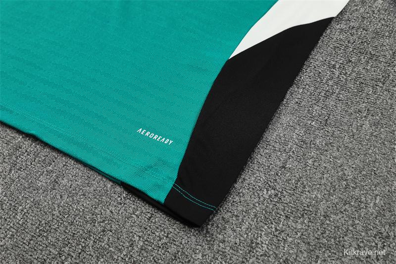 Player Version 25/26 Liverpool Green AD on Both Sleeves Half Zipper Jacket+Long Pants