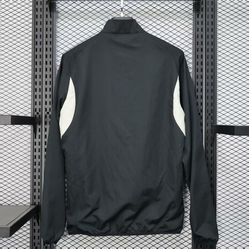 25/26 Liverpool Black Windbreaker (with Inner Lining)
