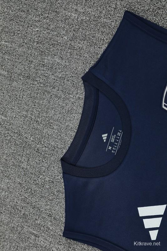 25/26 Real Madrid Navy Vest Jersey+Shorts