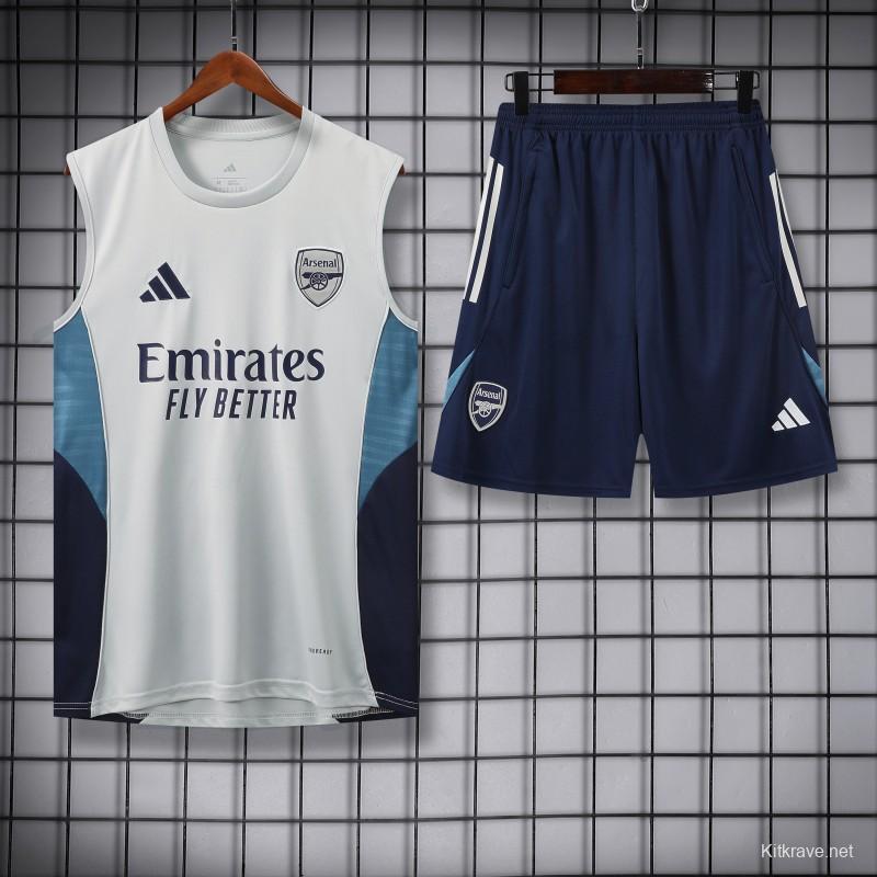 25/26 Real Madrid White Vest Jersey+Shorts