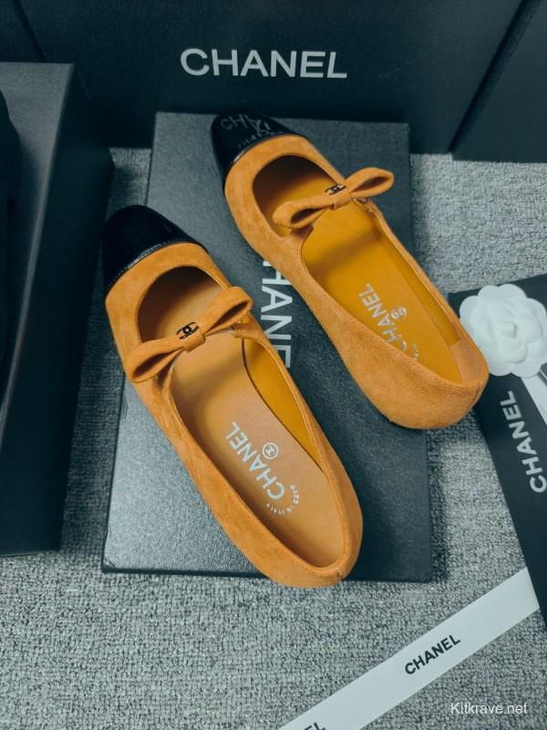 Chanel Classic Slingback Bow Flats - LY00290