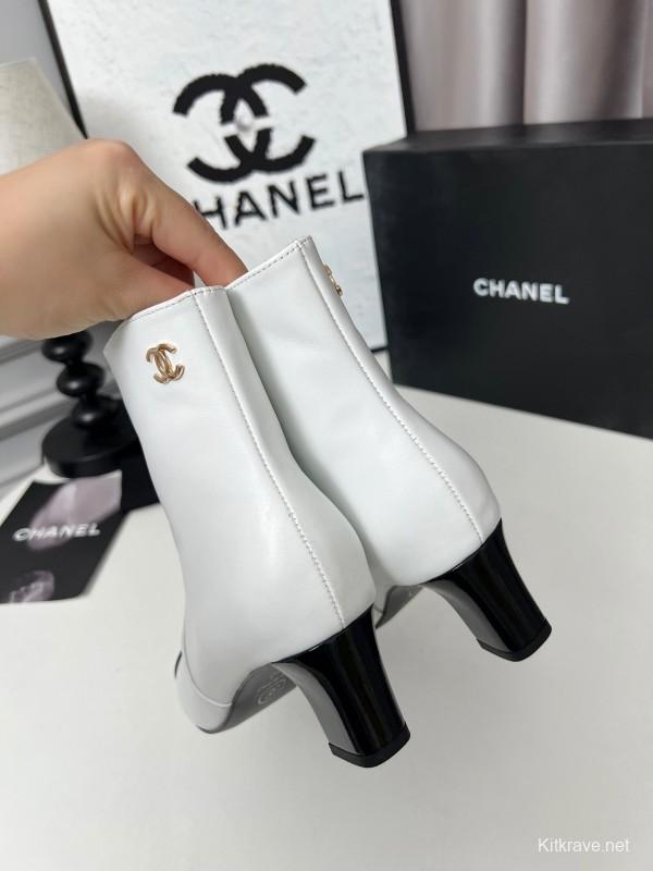 Chanel 2025/SS Double C Heel Fashion Boots - LY00370/LY00400