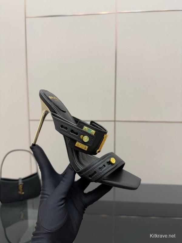 Balmain Metal Heel High Heel Sandals - KFY00320