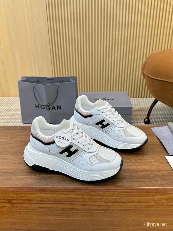 Hogan H-STRIPES Series Couple Thick Sole Dad Shoes Casual Sneakers - LY00370/LY00380
