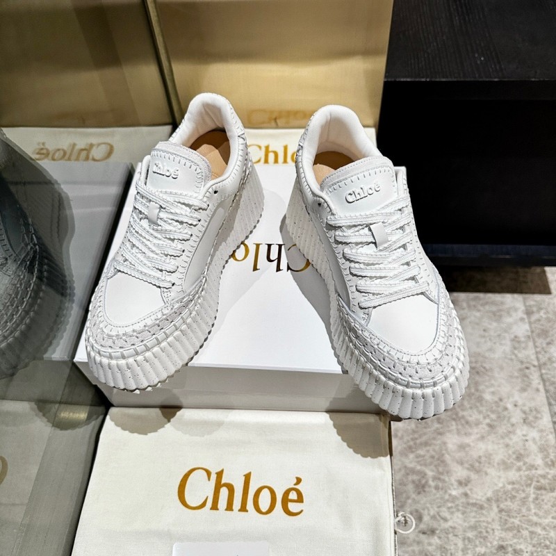 Chloe 2025 SS Hand-Stitched Mark Line Casual Shoes - LY00350