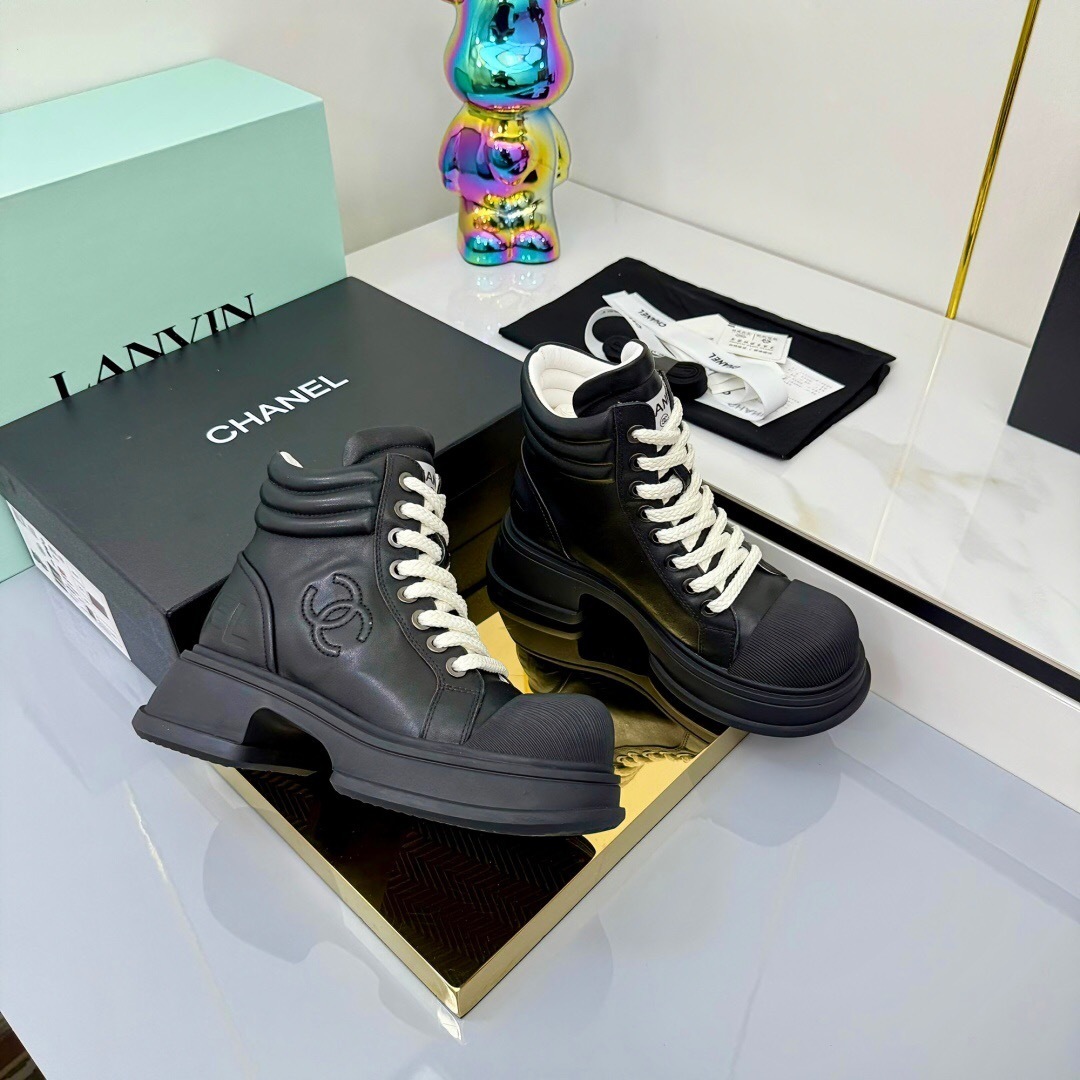 Chanel 2025 SS Short Boots Essential Fall Winter Heavy Duty Style - LY00400