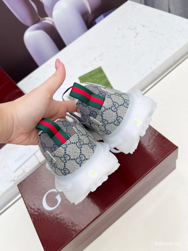 Gucci 2025/SS 2.0 Sneakers with Retro-Futuristic Design and Reflective Stripes - LY00320