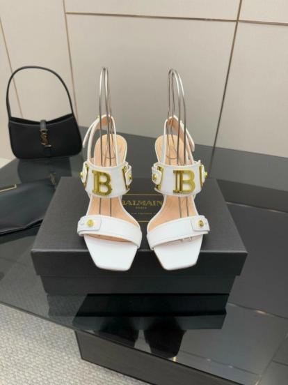 Balmain 2025/SS Metal Heel High Heel Sandals - KFY00320