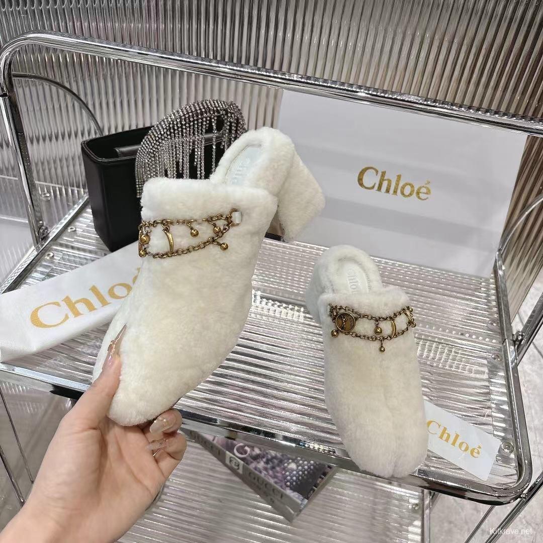 Chloe 2025/SS Real Fur Slippers - LY00320