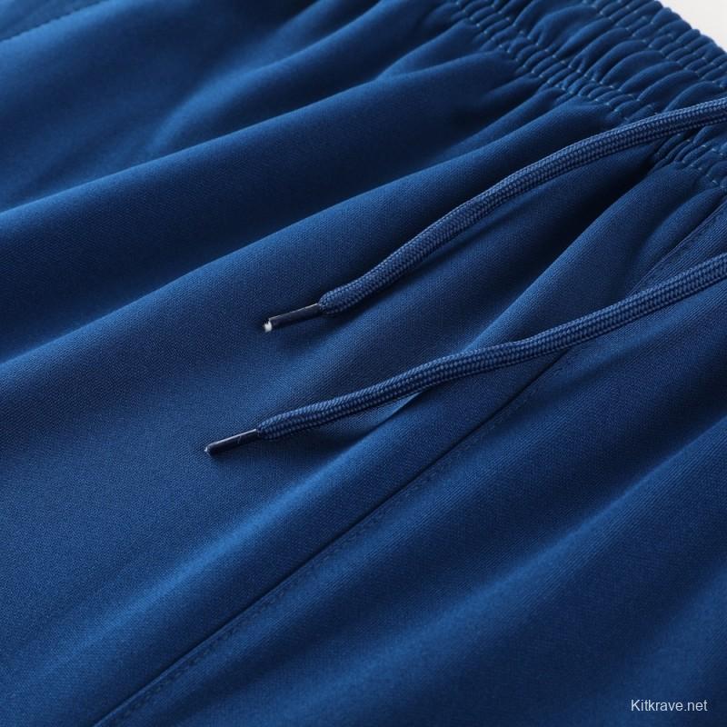 25/26  Manchester City Sky Blue Half Zipper Jacket+Long Pants