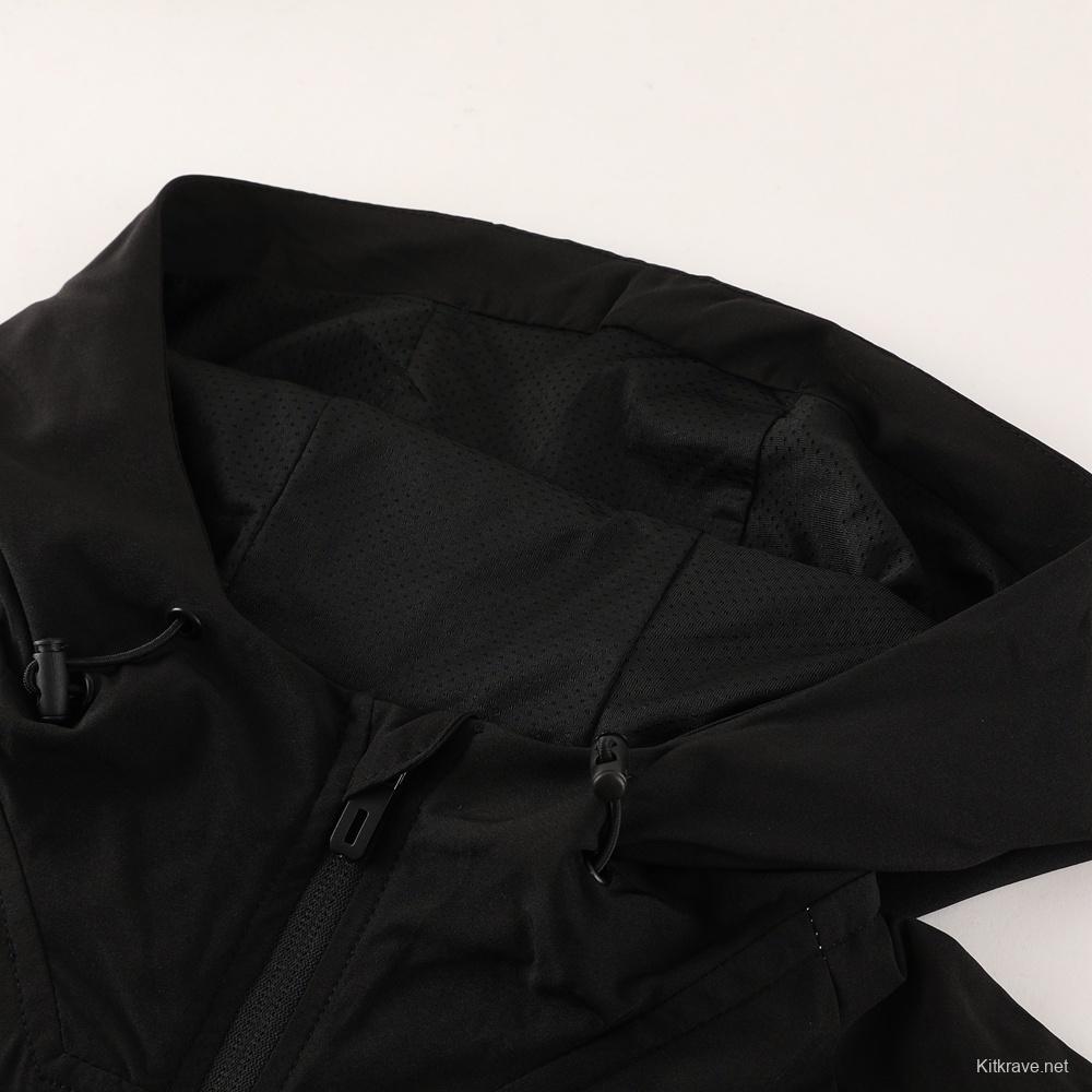 2025 Adidas Black White Half Zipper Jacket+Long Pants S-2XL