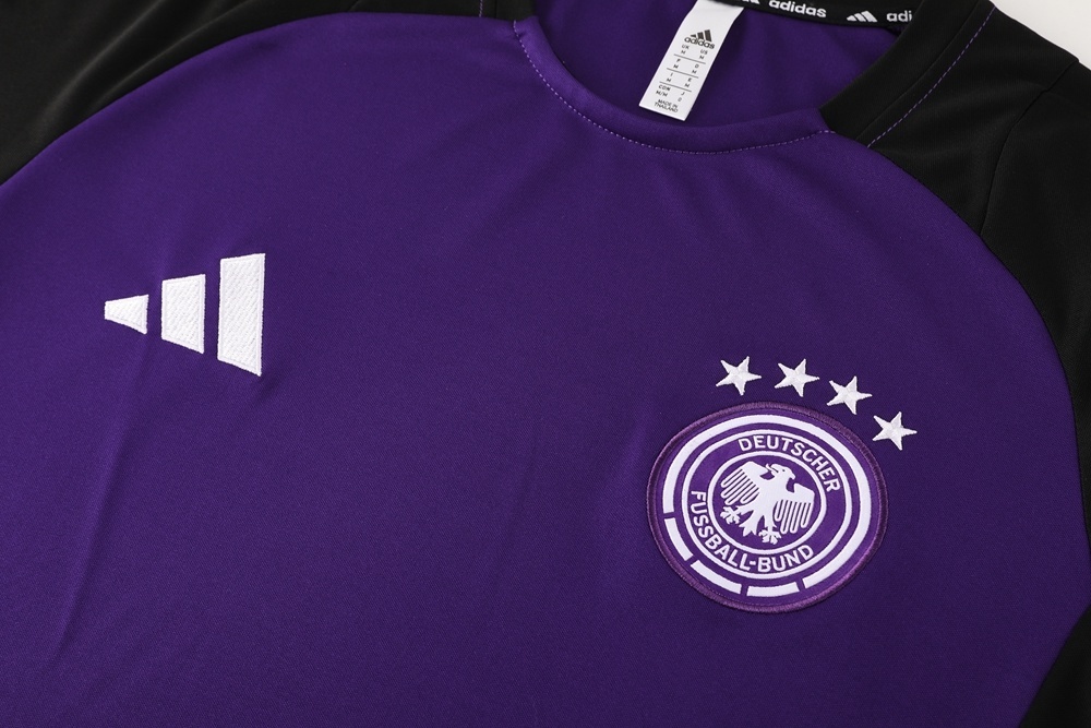 2025 Germany Purple Short Sleeve+Soccer Shorts