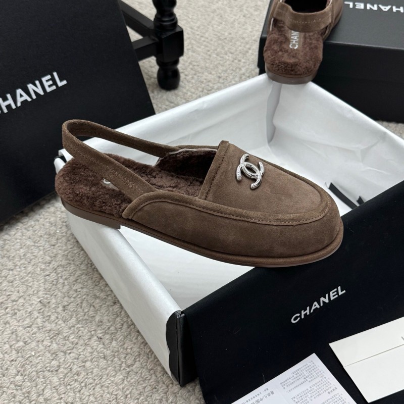 Chanel 2025/ss Teddy Fur Loafers - KFY00300
