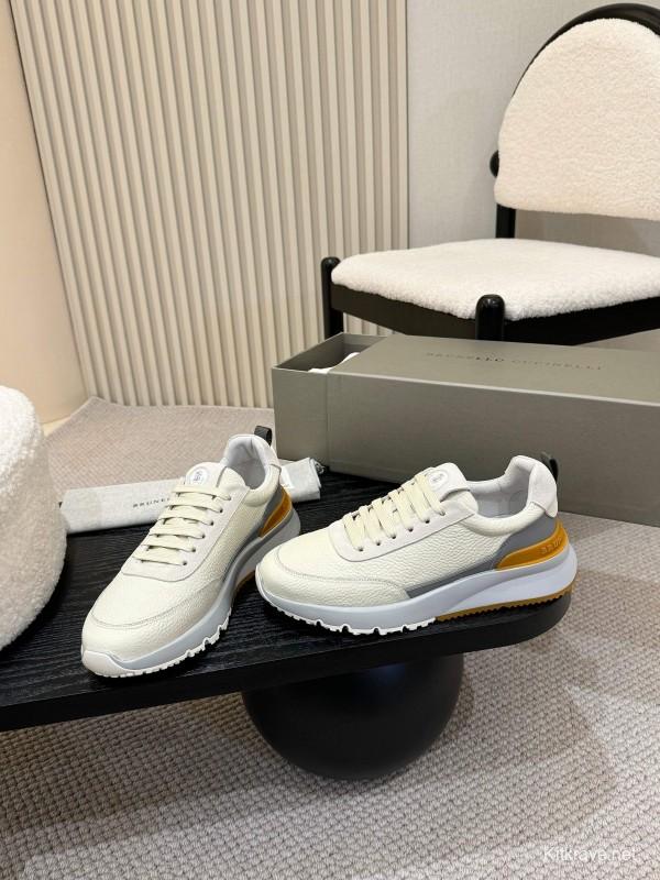 Brunello Cucinelli Casual Sneakers with Seasonal Colors and Leather Lining - KFY00320