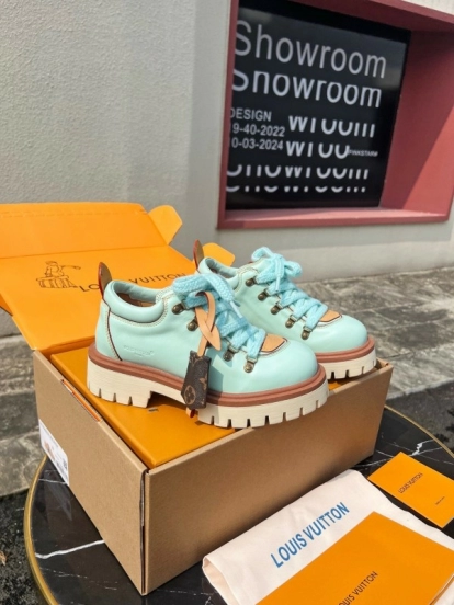 Louis Vuitton REMIX Lace-Up Derby Hiking Shoes - LY00340