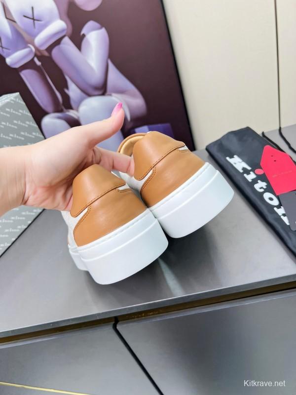 Kiton 2025 SS Tie-Detail Old Money Style Casual Men's Shoes - KFY00320