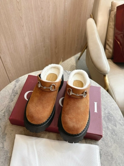 Gucci 2025 SS Mule Shoes with Horsebit Detail - LY00320