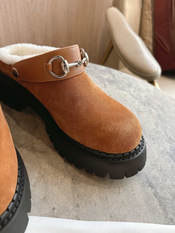 Gucci 2025 SS Mule Shoes with Horsebit Detail - LY00320
