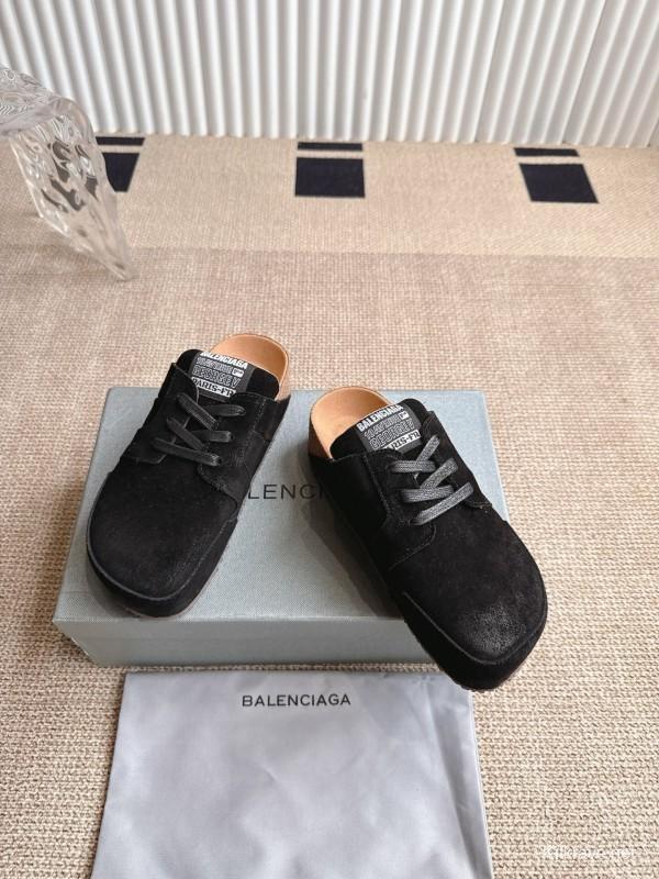Balenciaga Birkenstock Boston Closed-Toe Soft Footbed Platform Sandals - AS00260