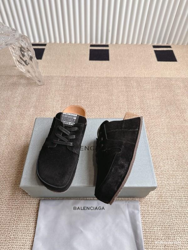 Balenciaga Birkenstock Boston Closed-Toe Soft Footbed Platform Sandals - AS00260