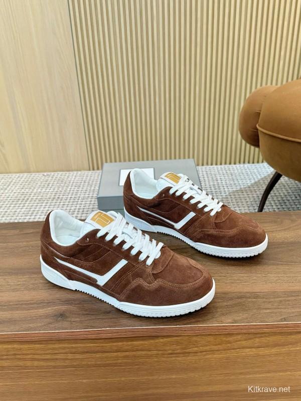 TOM FORD 2025 SS Casual Shoes with Classic Color Blocking and Imported Leather Insole - AS00350