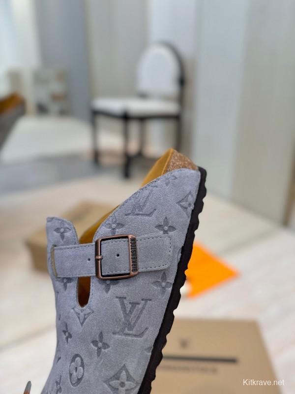 Louis Vuitton Louis Vuitton × BIRKENSTOCK Boston Soft Sole Mule Slippers - KFY00300