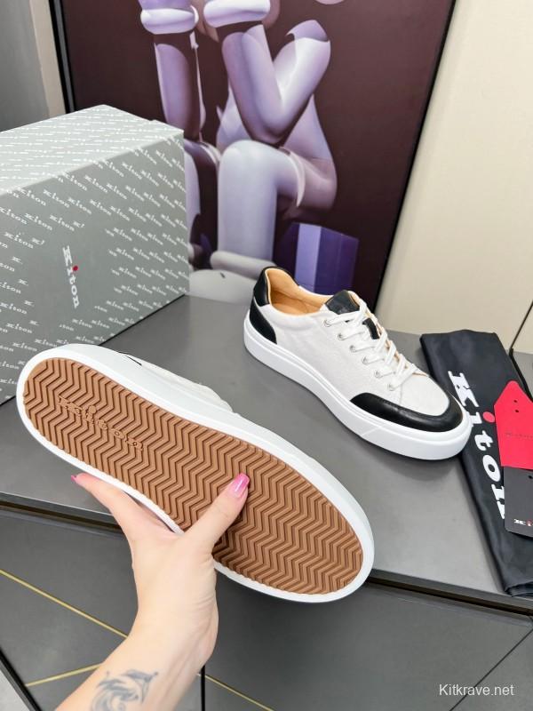 Kiton Spring Summer 2025 Lace-Up Old Money Style Casual Men's Shoes - KFY00320