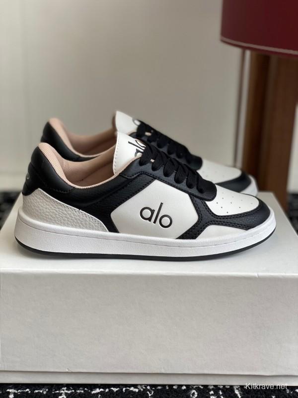 Alo 2025 SS Two-Tone White Sneakers Chunky Sole Comfort Casual - KFY00280