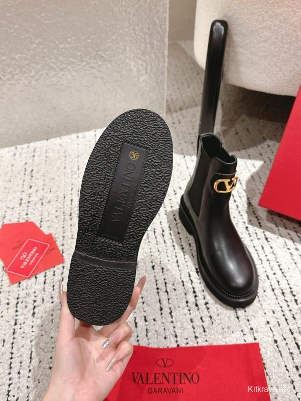 Valentino 2025 SS Metal Element Short Boots - LY00330