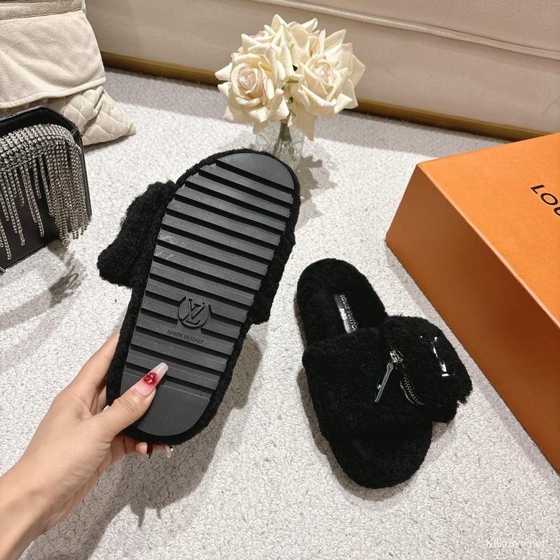 L牌 Wool Lazy Slippers 2025 SS Collection - LY00260