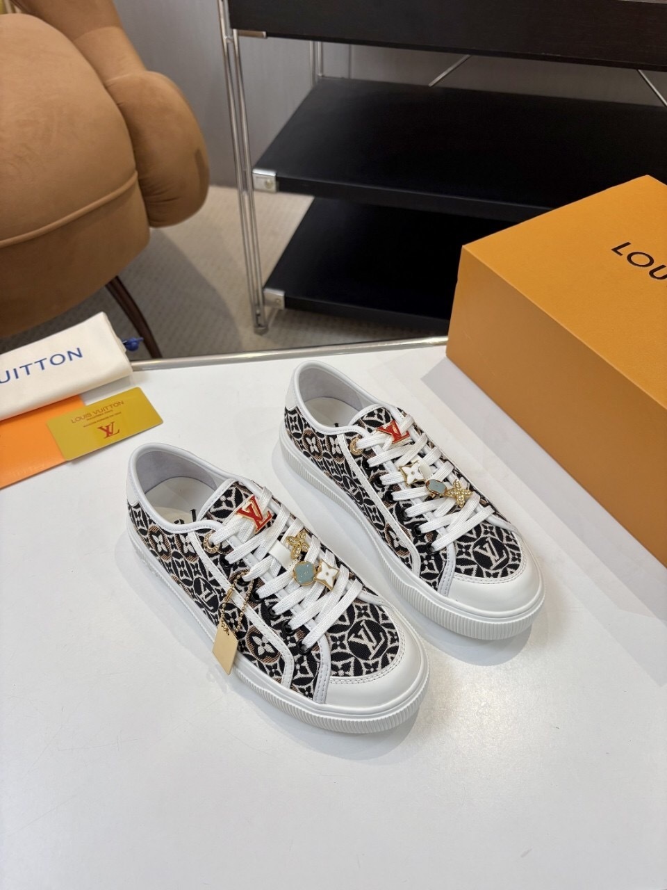 Louis Vuitton Lagoon Series Denim Sneakers with Buckle - AS00300