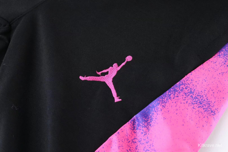 2025 Air Jordan Jumpman Black Purple Hoodie Full Zipper Jacket+Long Pants