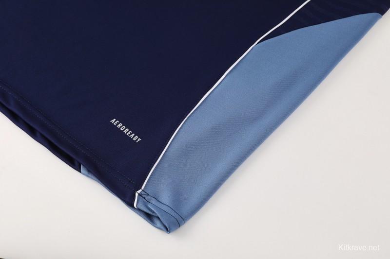 25/26  Adidas Navy Blue Full zipper Jacket Tracksuit+ long pants