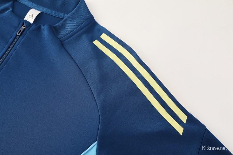 25/26  Adidas Navy Blue Full zipper Jacket Tracksuit+ long pants