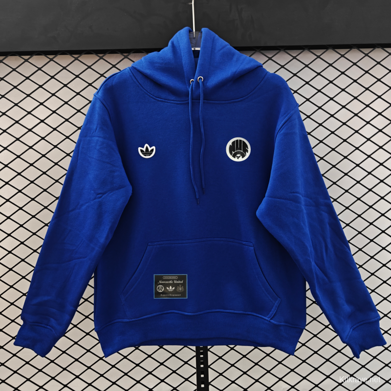 25/26 Adidas x Newcastle United Retro Embroidered Logo Hoodie 9 Colors