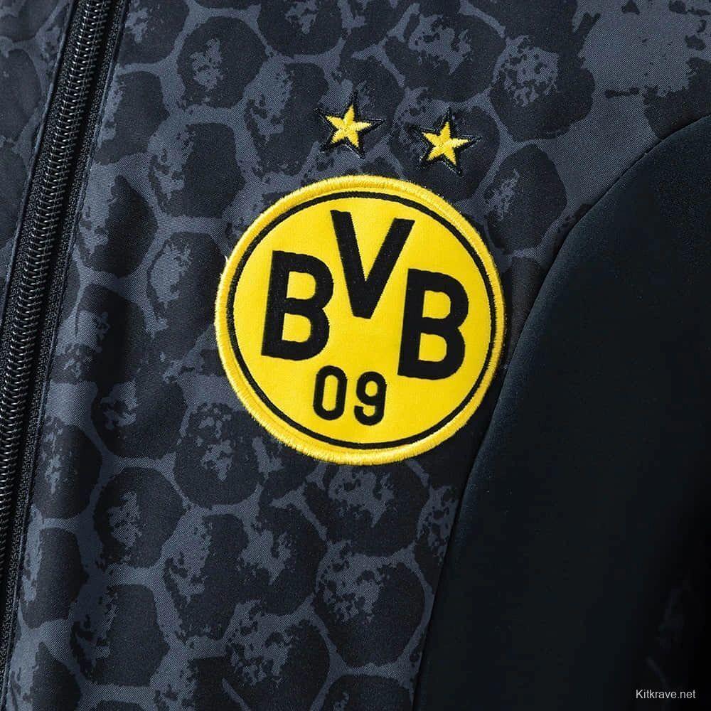 2026 Dortmund Black Reversible Jacket Windbreaker