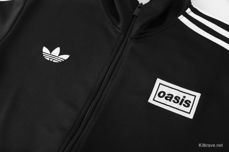 2026 Adidas Black Full Zipper Jacket + Long Pants